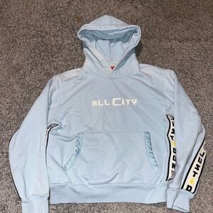 Jordan Light Blue Men's Hoodie long sleeve